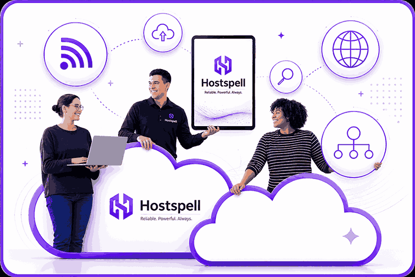 Dashboard analytics visualization for Hostspell hosting