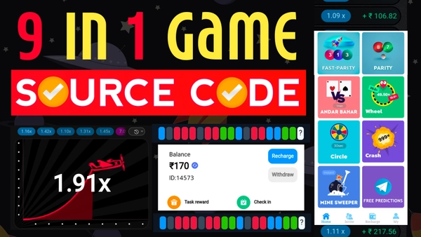 9 Games in 1 Color Prediction Game PHP Script