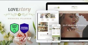 Love Story Theme GPL v1.3.2 – A Beautiful Wedding and Event Planner