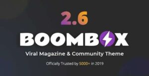 BoomBox Theme GPL v2.8.4 – Create Viral Magazine WordPress Websites
