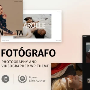 Fotógrafo Theme GPL v16 – Photography Videographer WordPress Theme