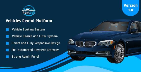 RentLab - Vehicles Rental Platform Download