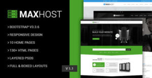 MaxHost Theme GPL v9.6.0 – Web Hosting, WHMCS and Corporate Business WP Website