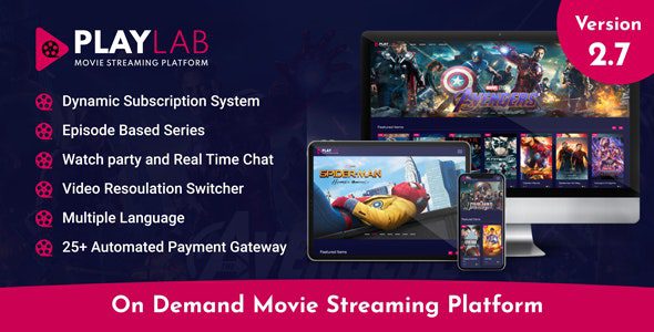 PlayLab - On Demand Movie Streaming Platform Download