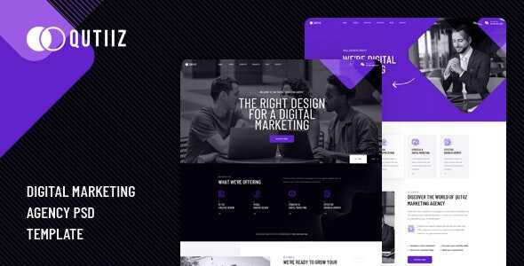 Qutiiz Theme GPL v1.0.1 – Digital Marketing Agency WordPress Websites