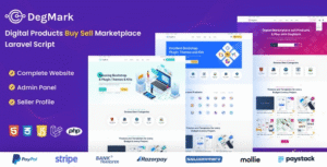 DegMark Laravel Marketplace Script Download – Digital Products Buy/Sell