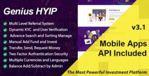 Genius HYIP v3.1 - All in One Investment Platform NULLED DOWNLOAD