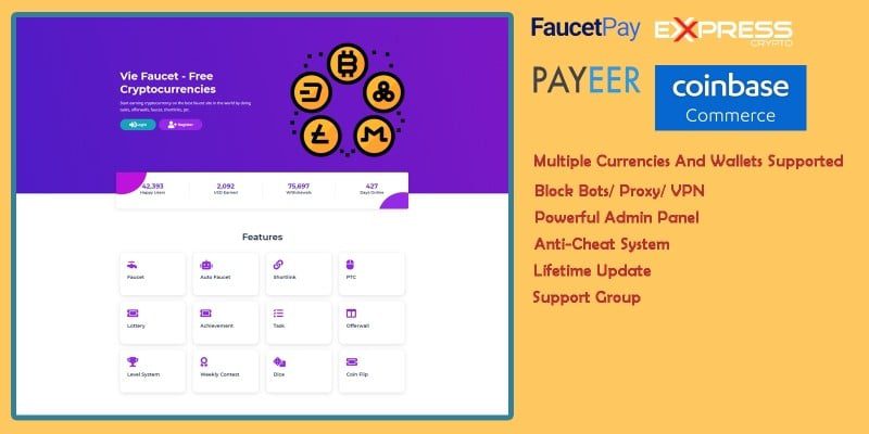 Latest Vie Faucet Script v4.4.2 Download