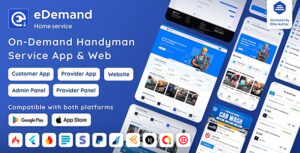 eDemand v4.3.0 - Multi Vendor On Demand Handy Services Download