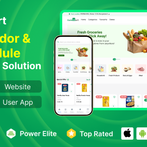 6amMart - Multivendor Food, Grocery, eCommerce, Parcel, Pharmacy delivery app with Admin & Website