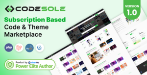 CodeSole - Subscription Based Code And Theme Marketplace