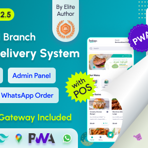 FoodAppi v2.5 - PWA Food Delivery System and WhatsApp Menu Ordering with Admin Panel