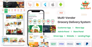 GroMart - Grocery Store App - Multivendor Grocery Flutter App