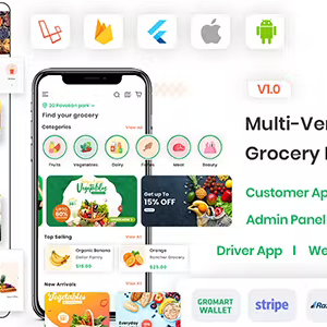 GroMart - Grocery Store App - Multivendor Grocery Flutter App