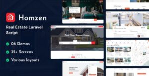 Homzen v1.3.2 - Laravel Real Estate Agency Portal Multilingual