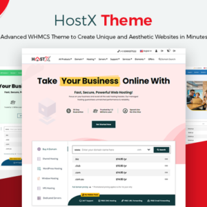 HostX – WHMCS Web Hosting Theme v2.2.6 Nulled