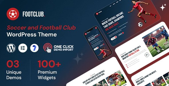 Footclub - Soccer and Football Club WordPress Theme Download