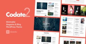 Codate – Modern Magazine and Blog WordPress Theme Free Download v2.0