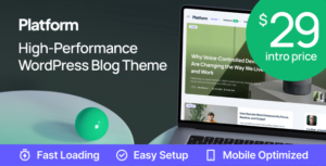 Platform - Modern High-Performance Blog WordPress Theme Download v1.0.7