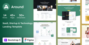Around - SaaS, Startup Technology HTML Landing Page Template