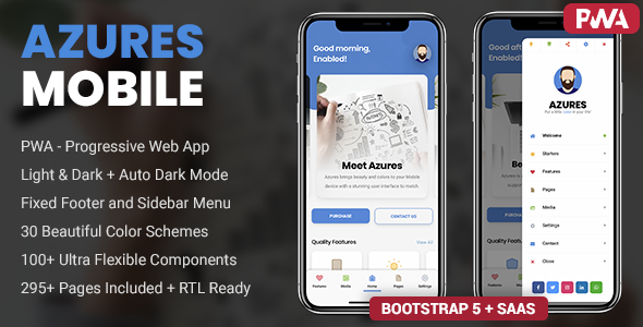 Azures Mobile Template PWA