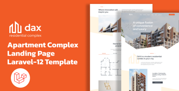 DAX - Apartment Complex Landing Page Laravel 11 Template