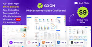 GXON | HR Management Admin Dashboard Bootstrap HTML Template + RTL