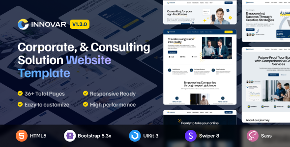 Innovar - A Corporate Consulting Solution Site Template