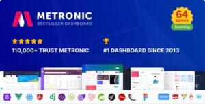 Metronic | Tailwind, Bootstrap, React, Vue, Angular, Asp.Net Laravel Admin Dashboard HTML Template