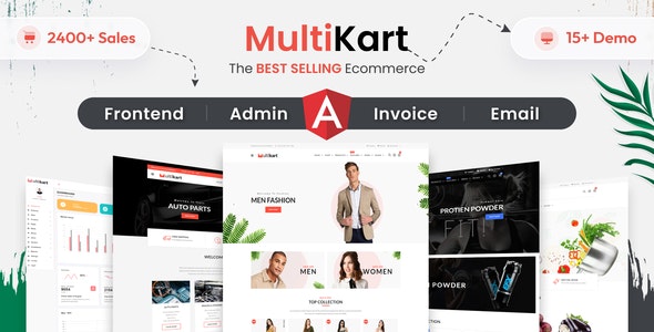 Multikart - Responsive Angular 20 eCommerce + Admin + Invoice + Email Template
