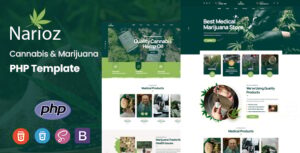 Narioz - Cannabis Marijuana PHP Template