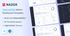 Nazox - Tailwind CSS Admin Dashboard Template