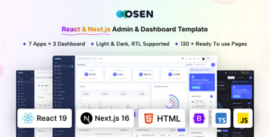Osen - React Next.js Admin Dashboard Template (Bootstrap 5)