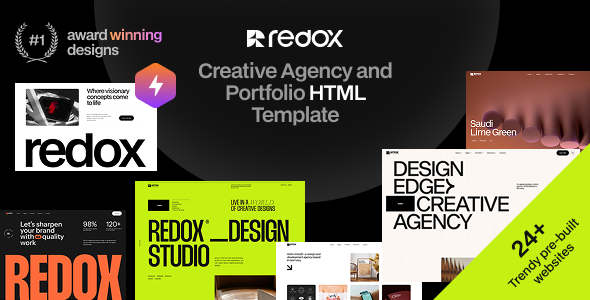 Redox - Creative Agency Portfolio HTML Template