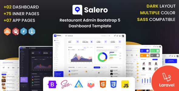 Salero - Laravel Restaurant Admin Template