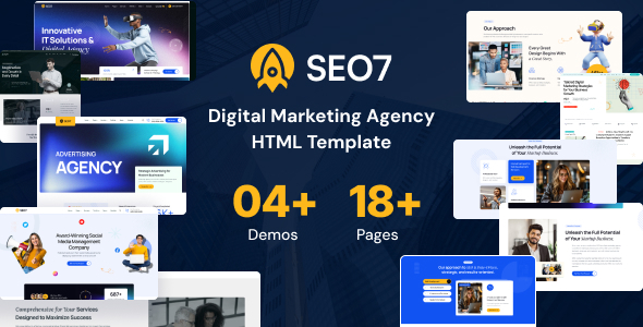 SEO7 - SEO Digital Marketing Agency HTML Template