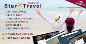 Star Travel - Travel, Tour, Hotel Booking Admin Dashboard HTML5 Template