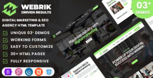 Webrik - Digital Marketing SEO Agency HTML Template