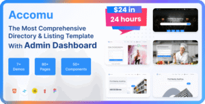 Accomu - Tailwind Directory Listings Template