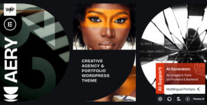 Aery - Creative Agency Portfolio WordPress Theme