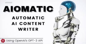 Aiomatic - Automatic AI Content Writer Editor, GPT-3 GPT-4, ChatGPT ChatBot AI Toolkit
