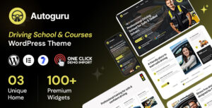 Autoguru - Driving School Courses WordPress Theme