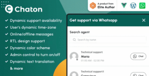 Chaton - WhatsApp Chat WordPress Plugin 1.3