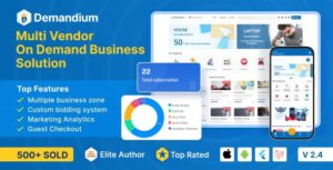 Demandium v3.7 – Multi Provider On Demand, Handyman, Home service App with admin panel Nulled