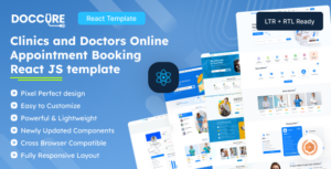 Doccure - React HTML Clinics Doctors Online Appointment Booking Reactjs Template