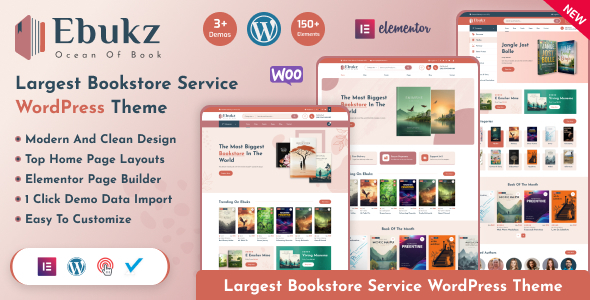 Ebukz - eBook eReading Shop WordPress Theme