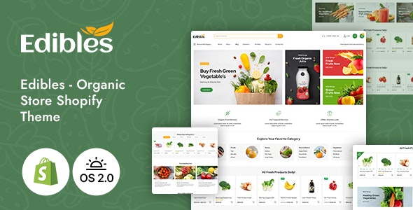 Edibles - Organic Food Store Shopify Theme