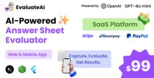 EvaluateAI v7.0 – AI Powered Answer Sheet Evaluator and Marksheet Generator SaaS Platform