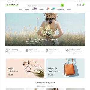 Fashion Theme Template v4.0.0 - Premium plugin for BeikeShop