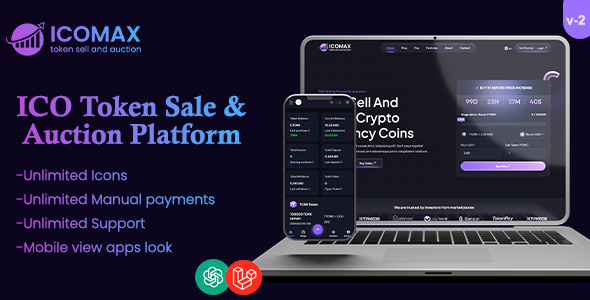 ICOMAX Token Sale & Auction Platform v2.0 Nulled